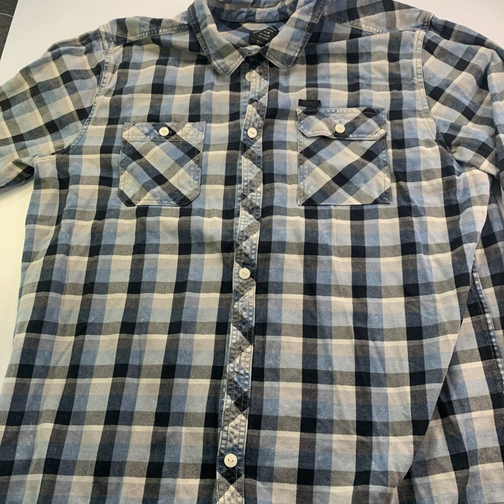 Harley Davidson Plaid Button Down Shirt Mens Long Sleeve 2XL
